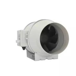 Astberg 150 mm (6 inch) Brushless EC ABS Plastic White Quiet Inline Duct Fan, AEC150-44