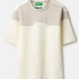 United Colors of Benetton Boys Colourblocked Round Neck Cotton T-shirt-picture-3