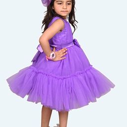 Modish Net Fit & Flare Dress image 2
