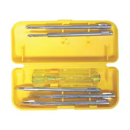 SCOTTS Screwdriver Kit Stainless Steel Yellow Box without Collet (Set of 5 Pcs)-1