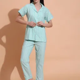 Fbella Women Striped Night suit-picture-20