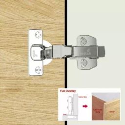 Hettich Soft Close Hinge 14-25 mm Onsy Thick Door Crank 16 degree-47