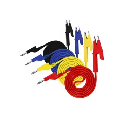 Meco Connecting Leads For Voltage Measurement 1 Side Banana and 1 Side Crocodile Clip (Set of 4)-21