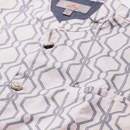 anouk Geometric Printed Kurta with Trousers And Nehru Jacket Set image 2