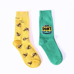 Thela Gaadi Pack Of 2 Patterned Calf-Length Socks-11