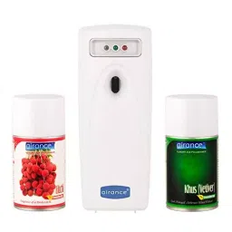 Airance Automatic LED A3 Room Freshener Dispenser Machine with 250 ml Each Litchi & Khus (Vetiver) Fragrance Spray Bottle (Pack of 3)-image-6