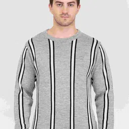 GODFREY Men Striped Wool Pullover-image-40