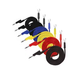 Meco Connecting Leads For Current Clamps 1 Side Banana and 1 Side U Clip (Set of 6 Pcs)-39