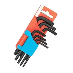 B K JAGAN & CO Small Short Torx L-Shape Wrench Set Metric System Repair Tools Allen Key Set (9 pcs)-10
