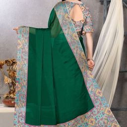 KALINI Printed Poly Chiffon Saree-image-73