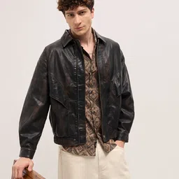 THE BEAR HOUSE Men Lightweight Outdoor Biker Jacket-image-52