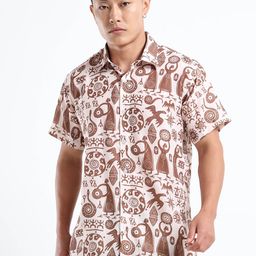 THE BEETEL HOUSE Ethnic Motifs Printed Casual Shirt-picture-24