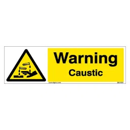 SUNSIGNS  Warning Caustic Signages Size 600x200 mm HP Print + Vinyl, SN0100-image-91
