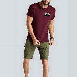 SZN Men Maroon Printed T-shirt-picture-30