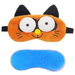 Jenna Cute 3D Cat Sleeping Eye Shade Mask Cover With Cooling Gel - Brown-picture-31
