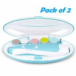 ORTIS Baby Nail File Electric Trimmer With 6 Grinding Heads  (Blue Colour)( Pack Of 2)-image-91
