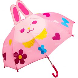 Fiddlerz Umbrella for Kids Windproof Waterproof Lightweight Stylish 3D Cartoon Umbrella For Rain Kids Umbrella - Pink-11
