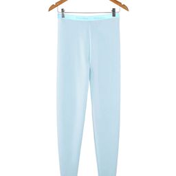 D'chica Solid Thermal Winter Wear Leggings  -   Blue-image-39