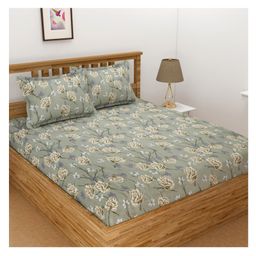 Florida Microfiber Bedsheet for Queen Size Bed with 2 Pillow Cover-picture-21