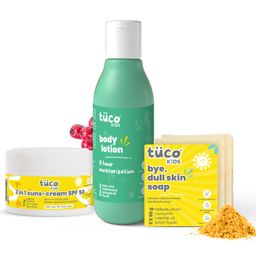TuCo Intelligent Kids Dull Skin Kit : Bye, Dull Skin Soap 2*75g + Everything Lotion 100ml + Sunscreen 50g-26