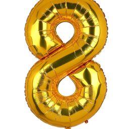 YAMAMA Party Balloon 24 Inch Number Eight Foil Balloon, Large Balloon for Birthday, Anniversary, Party & Event Decorations Air & Helium Compatible Reusable Shiny Finish (Pack of 1 Color May Vary)-11
