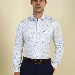Allen Solly Men Floral Printed Slim Fit Cotton Formal Shirt-image-44