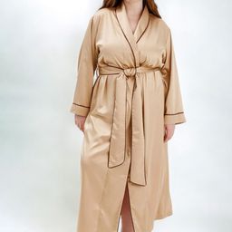 Bella Babe by SK Satin Robe With Piping-image-88