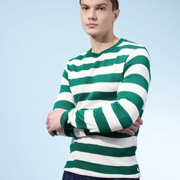 glitchez Horizontally Striped Slim Fit Acrylic Pullover-picture-48