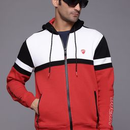 Ducati Colourblocked Hooded Front-Open Sweatshirt-picture-3
