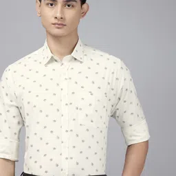 Park Avenue Slim Fit Floral Printed Formal Shirt-picture-47