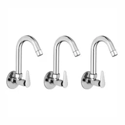 GENERIC Fusion Sink Tap Brass & Stainless Steel Chrome Finish Silver, FG2018 (Pack of 3)-image-36