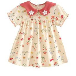 StyleCast x Revolte Girls Floral Printed Peter Pan Collar A-Line Midi Cotton Dress-image-45