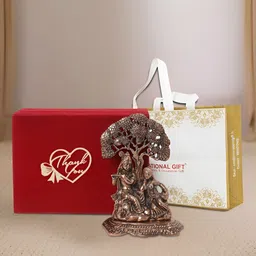 INTERNATIONAL GIFT Brown Radha Krishna Religious Idol Showpiece-image-51