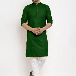 Attigo Mandarin Collar Regular Straight Thread Work Kurta-picture-20