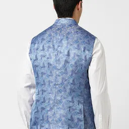 Van Heusen Printed Woven Nehru Jacket image 5