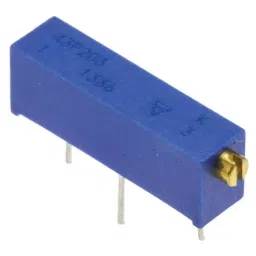 Vishay Through Hole Trimmer Potentiometer 500 mW Power 20 kΩ Resistance Pin Terminal, M43P203KB40 (Pack of 200 Pcs)-picture-36