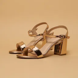 ERIDANI Party Block Sandals with Buckles-45