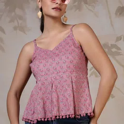 KEIYONA Floral Printed Peplum Top-picture-15