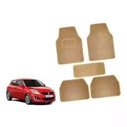 Auto Pearl CMBE155 Polyester Standard Mat for Maruti Sx4 (Beige)-39