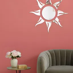 WallDaddy Silver Sun Mirror WallSticker-picture-30