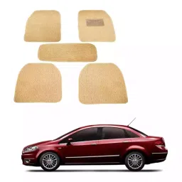 Auto Pearl MA3O65 PVC and Plastic Standard Mat for Fiat Linea 2005-2015 (Beige)-image-74