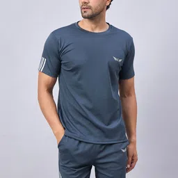 CHROME & CORAL Men Mid-Rise Tracksuits-image-12