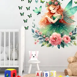 Decor Villa Multicolor Fairiess With beautifull Butterflies Wall Sticker-picture-6