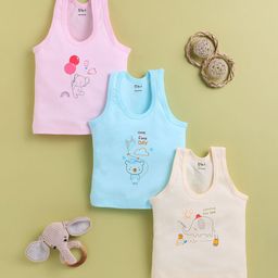 Redden Infant Boys Pack Of 3 Cotton Basic Vests-image-77