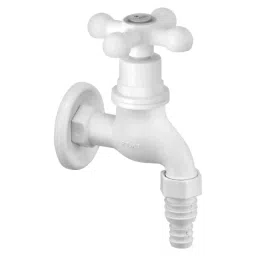 Sparsh Pearl Bib Cock with Flange Alfa Series PTMT White Glossy Finish, AF-405-image-67