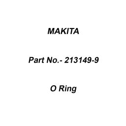 Makita Black Rubber O Ring Size 35 for HM1203C, Part No 213149-9-4