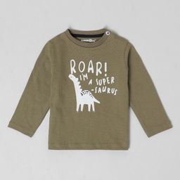 Babies R Us Boys Typography Printed Applique T-shirt-image-91