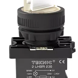 Teknic 2 Position 6 V Blue Illuminated Selector with Integral LED, P2ASLR1L(S)-2P-11