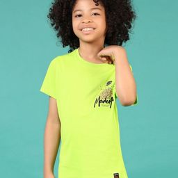 V-Mart Boys Typography Printed Raw Edge T-shirt-image-80