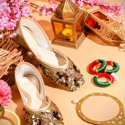 Froh Feet Women Embellished Ethnic Mules Flats-image-97
